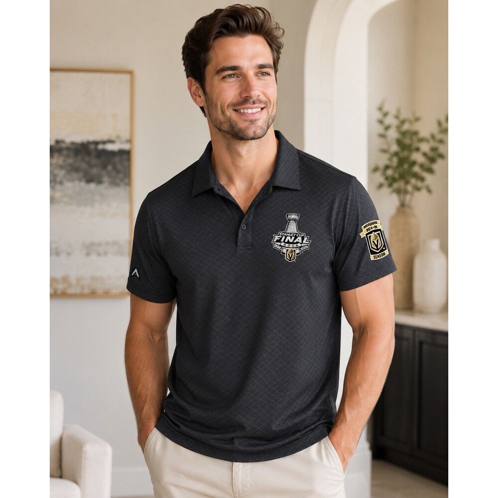Vegas Golden Knights Antigua 2018 Stanley Cup Final Polo Shirt Womens M